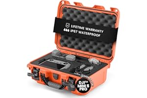 NANUK 915 DJI™ Mini 5 Pro Fly More Combo Plus - Waterproof Hard Case with Drone Foam Insert, Crushproof, Portable Travel Case