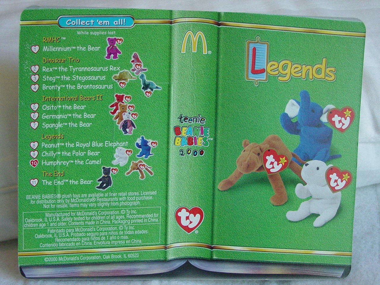 mcdonalds legends beanie babies