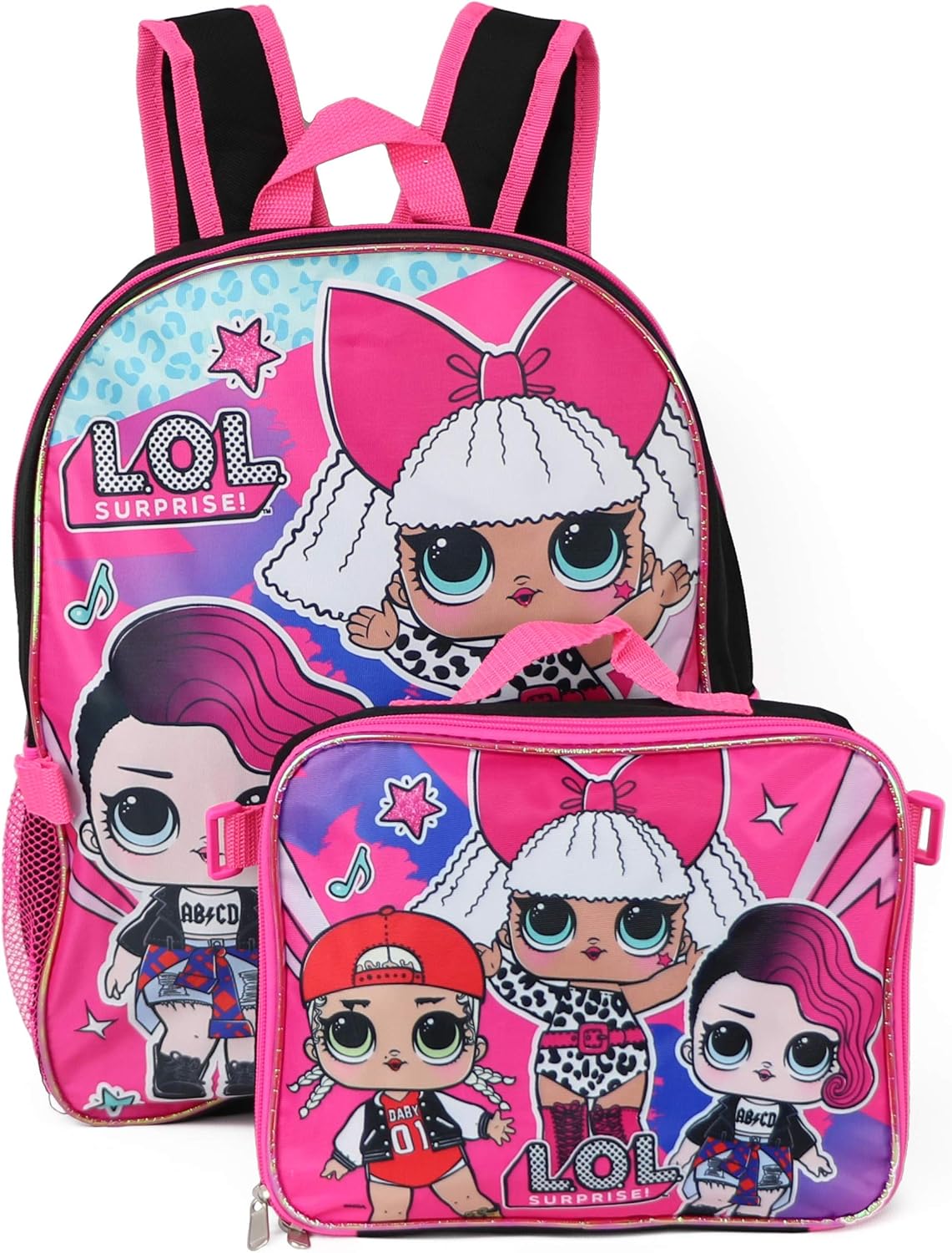 LOL Surprise Backpack with Lunchbox black multi, one size Amazon.in