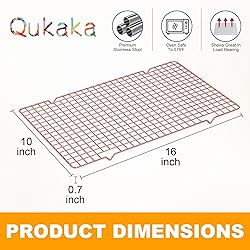 2PCS Cooling Racks for Cooking and Baking - 10" x