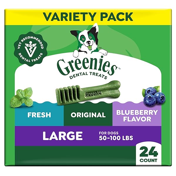 GREENIES DOG TREATS, VETERINARIAN-RECOMMENDED NATURAL DENTAL DOG TREATS,...