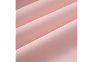 Wooqu Book Cloth, Fabric Surface and Paper Backed, Easy to use, Strong, 17x29”, for Book Binding, Light Pink