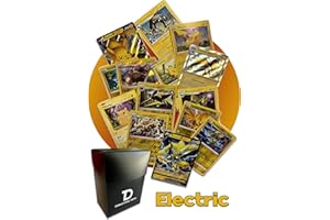 Electric Type TCG Assortment Bundle || Guaranteed Ultra Rare Electric Card + 30 Random Electric Type Cards + Dan123yal Deck Box