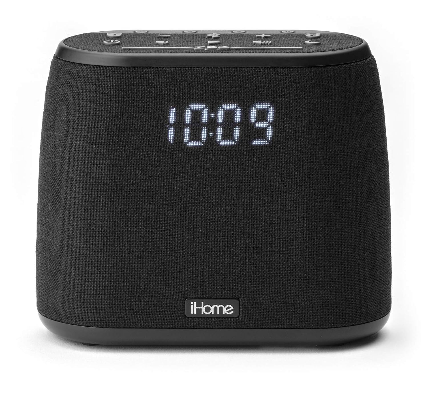 Voice Control Siri and Google Assistant iHome iBT234 Dual Alarm Clock