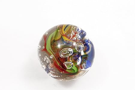 Ersatzkugeln für Kaleidoskop mit handgearbeiteter Glaskugel 19 cm / Kugel 4,5 cm Durchmesser / in Zwei Varianten lieferbar (M