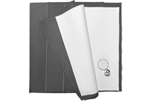 Gavaeu 3PCS Silver Polishing Cloth, 11'' x 14'' X-Large PremiumJewelry Cleaning Cloth, Suitable for Gold, Diamonds, Silverware, Platinum, Gemstones & Other Precious Metal Jewelry, Coins