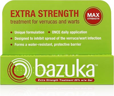 Bazuka Extra Strength Gel for Verrucas and Warts 6g with Emery Board