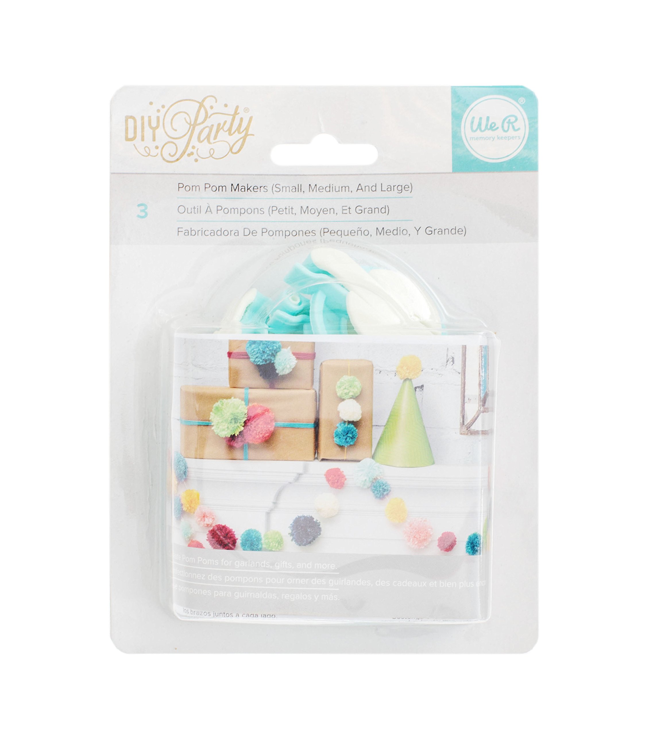 We R Memory Keepers DIY Party Tools - Pom Pom Maker (3 Piece)