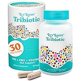 Let Loose Daily Tribiotic Pills - Probiotics, Prebiotics, and Postbiotics to Feed Your Microbiome and Support Smooth Daily Digestion, Gut Health, Gut Lining Repair for Women and Men, 30 Capsules