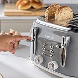 Salter COMBO-9191 Retro Kettle & Toaster Set 1.7L 4-Slice Blue Grey view 6