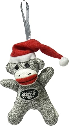 Amazon Com New York Jets 2013 Sock Monkey Ornament Sports Fan Hanging Ornaments Clothing
