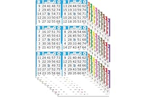 BINGO INNOVATION Bingo Books – 6 Faces, 10 Pages Each, 100 Disposable Game Books – Recyclable Dauber Sheets – Bulk Bingo Cards for Seniors & Adults (6on10up)
