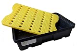 SERPRO 80x40cm 30L Spill Drip Tray with Removable Grid Heavy-Duty Chemical view 4