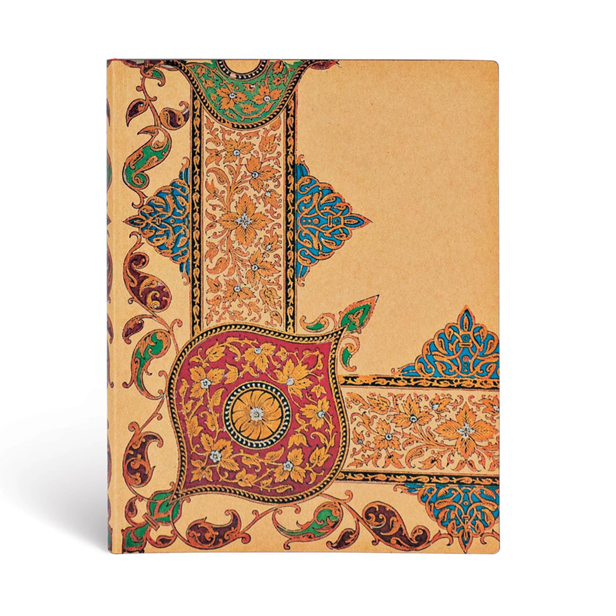 Paperblanks Softcover Flexis Visions of Paisley Ivory Kraft | Lined | Ultra (180 × 230 mm)