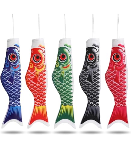 Amazon.com: Unionm Japanese Carp Streamer Flag Windsock Fish Flag