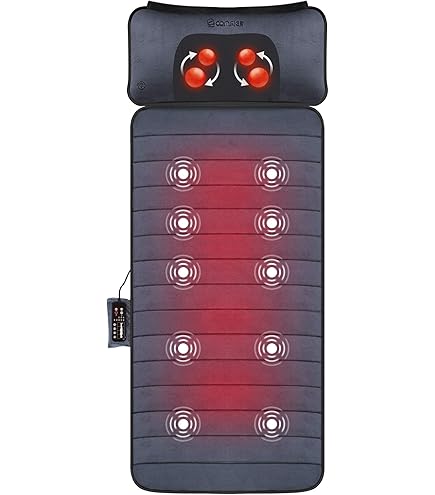 snailax massage mat with 10 vibrating motors Snailax Massage Mat, Massage cushion 10 Motor Massage Pad Full Body Massager