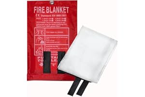 TUNGTAR Emergency Fire Blanket Fiberglass Fireproof Blankets - Essential Camping Safety Gear for Home and Kitchen - Protect Your Loved Ones(1 Pack)