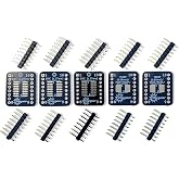 Stargazer SMD to DIP Breakout for SOIC-16, TSSOP-16, MSOP-16, and VSOP-16 with Gold Plated Headers [5 Pack]