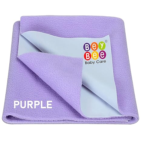 Beybee Just Dry Waterproof Bed Protector Sheet - Medium (Violet)