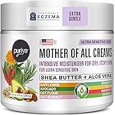 Puriya National Eczema Association Accepted Cream 4.5 oz, Dry Itchy Skin Relief, Colloidal Oatmeal Lotion, For Kids, Adults, Face, Hands, Mother of All Creams, Plant-Based Hydration,No Fragrance Added