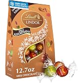 Lindt LINDOR Fall Assorted Milk Chocolate Candy Truffles, 12.7 oz. Bag