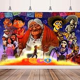Birthday Party Decorations 5x3Ft Dia De Los Muertos Decorations | Mexican Style Halloween Backdrop Photo Booth Decor for Halloween Day of The Dead Mexican Festival Party Supplies