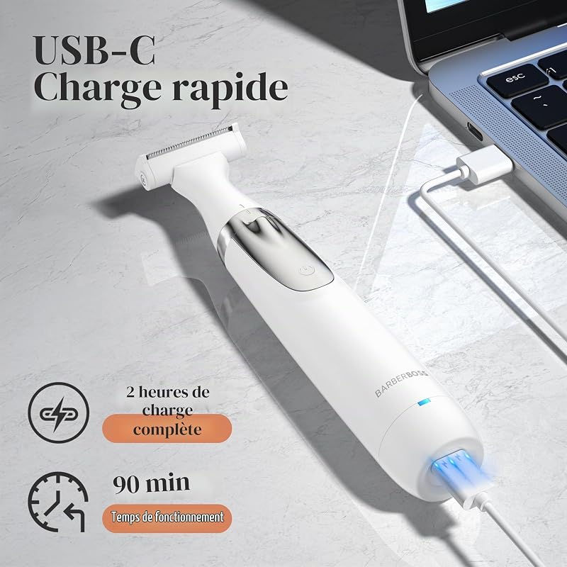 Rasoir électrique pour femme, portable 3 en 1 pour femme, rasoir corps, bikini et visage, rasoir sans fil, épilation visage, rechargeable par USB, QR-8003