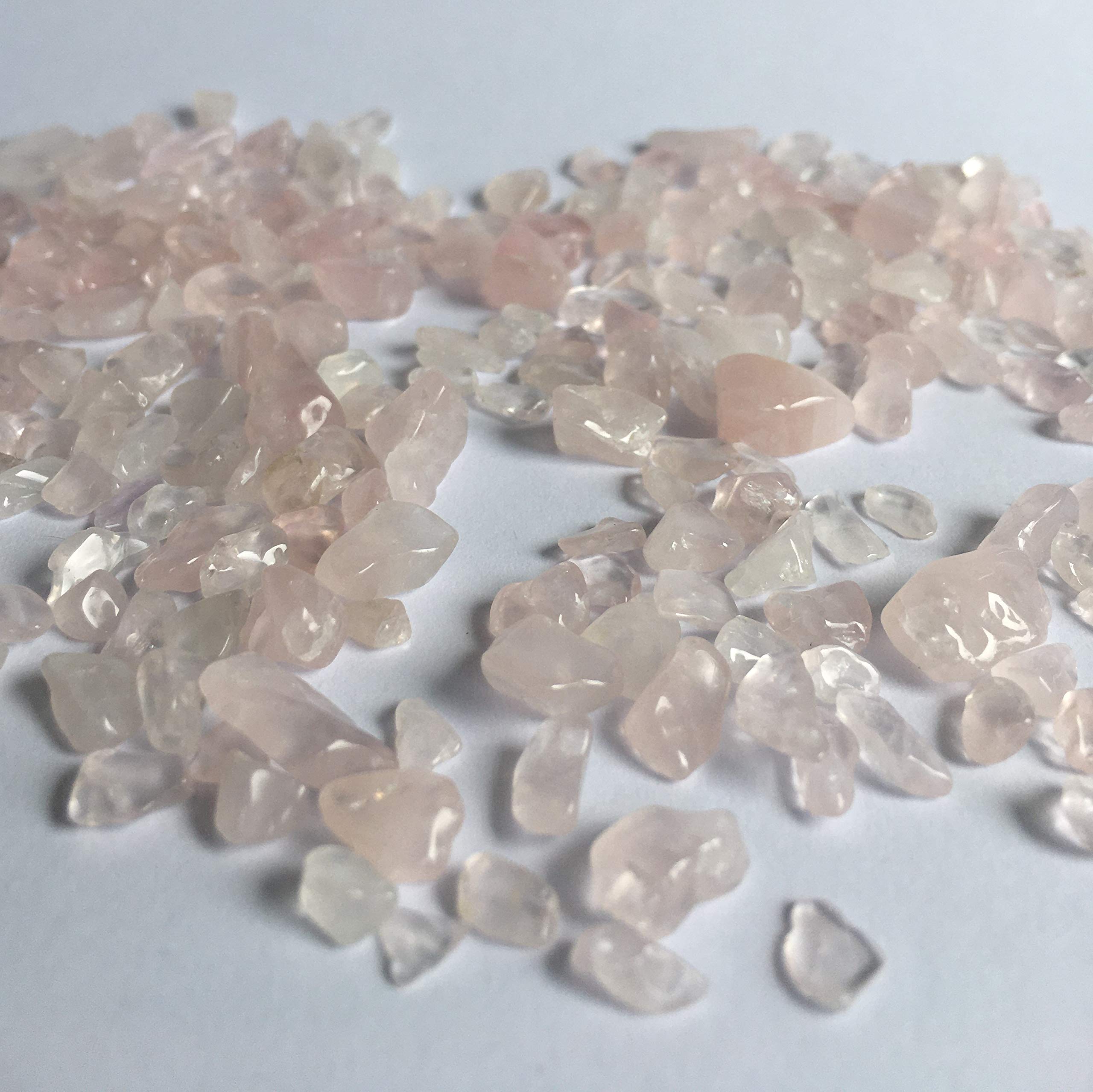 Rose Quartz Gemstone Small Crystal Chips - 50 Grams