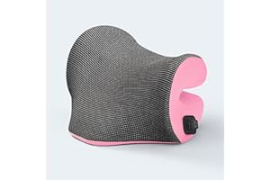 FAMEDIO Cervical Traction Device, Neck and Shoulder Relaxer (Coral Pink)