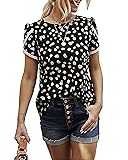 PRETTYGARDEN Women's Shirts Summer Casual Crewneck