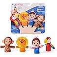 Ms. Rachel Finger Puppets Zoo Friends 4-Pack, Lion, Monkey & Parrot, Educational Toys & Animal Puppets, Toddler Toys for Girls & Boys Ages 6 Months-2+