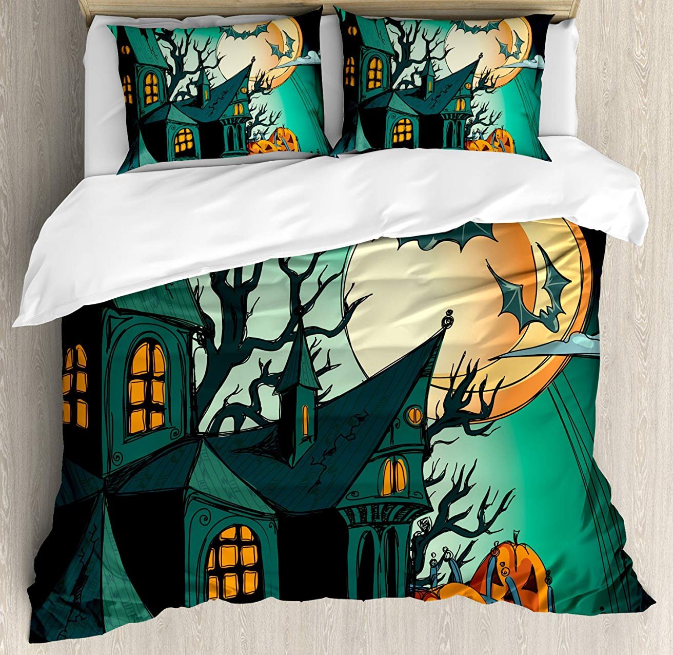 Amazon Com Halloween Luxury Soft 4 Pieces Bedding Sets