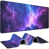 Mouse Pad Gaming - Desk Mat for Keyboard and Mouse - Galaxy Space Large Mouse Pad for Desk, Mousepad (31.5 x 11.8inch) with Non-Slip Base, Desks Pad Mat for Gaming, Office and Home