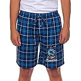 Harry Potter Pajamas Men's House Crest Plaid PJ Lounge Shorts