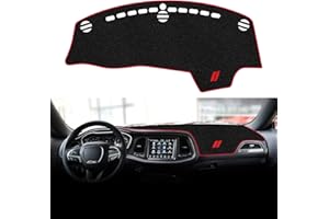 Dash Cover for Dodge Challenger 2015-2023 2024 Accessories Dashboard Cover Mat Protector Center Console Dash Cover Sunshade G