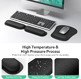 TECKNET Keyboard Wrist Rest and Mouse Mat Set Ergonomic Foldable Memory Foam view 5