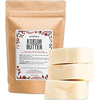 Better Shea Butter Raw Kokum Butter Unrefined - Body Butter Bar for Soap Making and DIY Butter, Skin and Hair Products - Pure