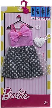 Barbie Fashions Complete Look - Polka Dress, Pink