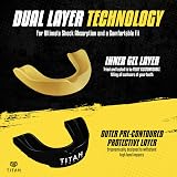 Titan Armour Dual-Layer Gum Shield Mouth Guard Case Inc Adults & Junior view 6