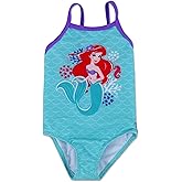 Disney Little Mermaid Princess Ariel Baby Girls One Piece Bathing Suit Green Purple 24 Months