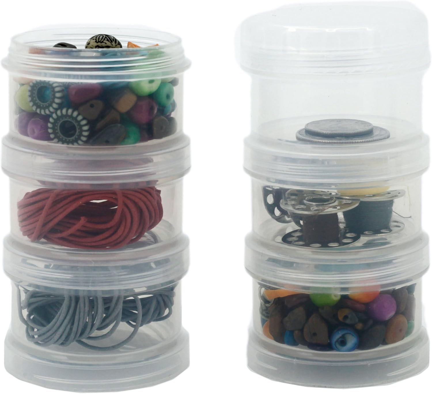 Storage Containers Stackable Interlocking Detachable with Lid 5 for