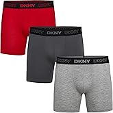 DKNY Mens Eco-Active Soft Boxer Briefs Underwear 3-Pack