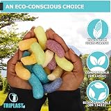 Triplast ECO Packing Peanuts MultiColour 1 Cubic Ft Corn Starch Biodegradable view 6
