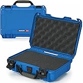 NANUK 909 Travel Hard Case with Customizable Cubed Foam – Waterproof Camera Case, 12.6” x 9” x 4.4”, Lightweight, Lockable, Dustproof, Impact-Resistant & Durable Protective Case – Blue