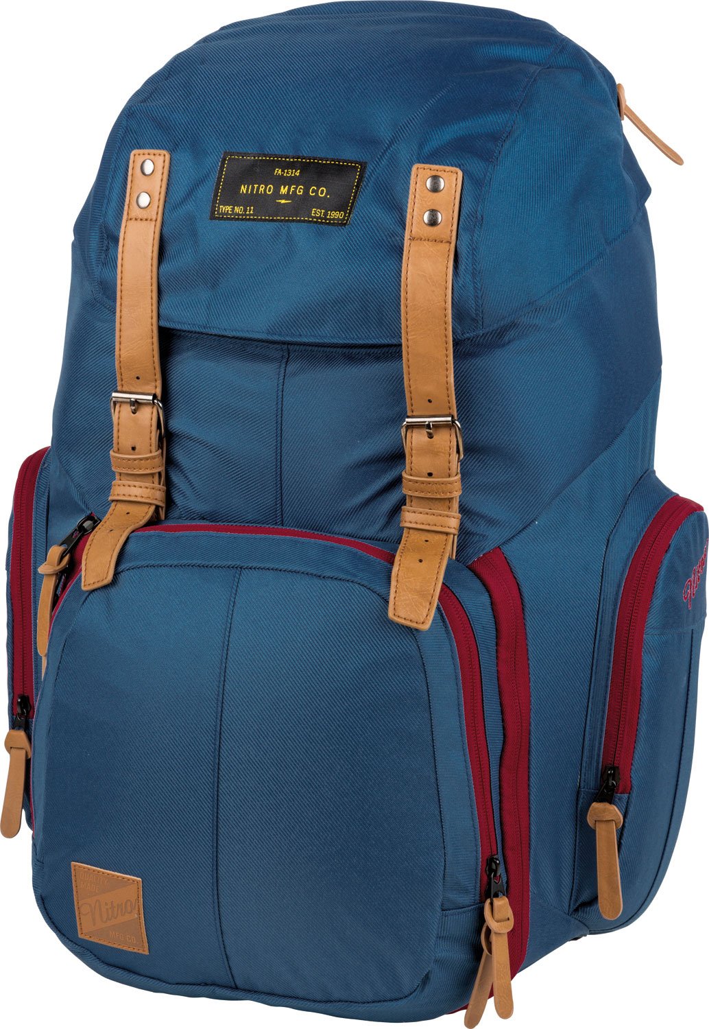 Weekender Alltagsrucksack mit gepolstertem Laptopfach, Schulrucksack, Wanderrucksack inkl. Nassfach, 42 L, Blue Steel — image 1