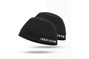 COLD FACTOR Instant Cooling Skull Cap 2 Pack | UPF 50+ | Chemical-Free Evaporative Cooling | Lasts 2+ Hours