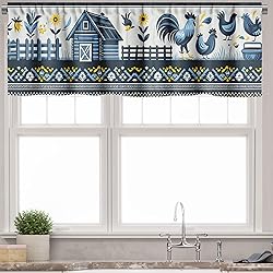 Ambesonne Farmhouse Window Valance, Modern