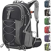Maelstrom Hiking Backpack,Camping Backpack,40L Waterproof Hiking Daypack with Rain Cover,Lightweight Travel Backpack,Black