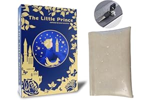 MISSLANONLY Book Safe with Key Lock - Hidden Secret Compartment Lock Box for Valuables with a Cosmetic Bag, Perfect for Home, Office, or Travel (The Little Prince)