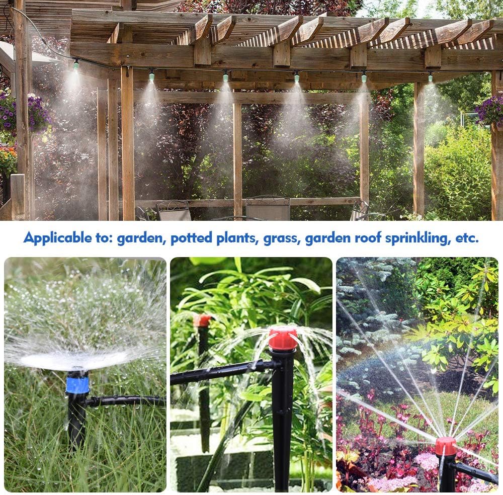 Innoo Tech 138FT/42M Drip Irrigation Kit Sprinkler System with 1/4" Blank Distribution Tubing Watering Drip Kit/DIY Saving Water Automatic Irrigation Equipment Set for Garden Greenhouse, Lawn : Garden & Outdoor